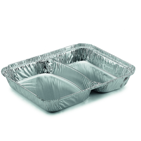 Aluminium Container – 2 Compartment