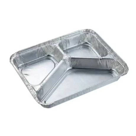 Aluminium Container – 3 Compartment