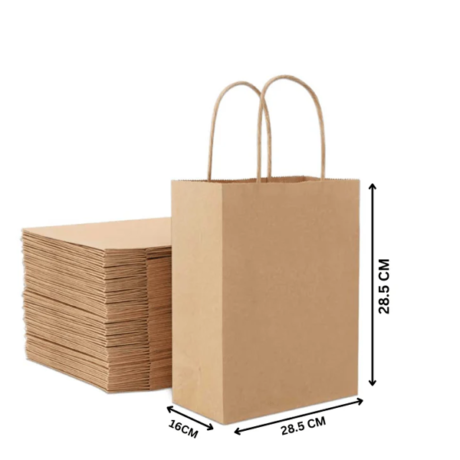 Brown Paper Bags with Twisted Handles