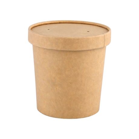 Kraft Soup Bowl with Kraft Lid – 26 oz